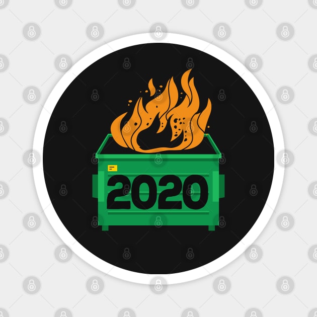 2020 Dumpster Fire - Everything Sucks Magnet by TextTees